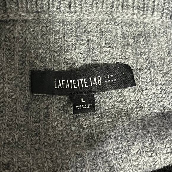 Lafayette 148 New York Womens Colorblock Mock Sweater Size Large - Picture 4 of 11